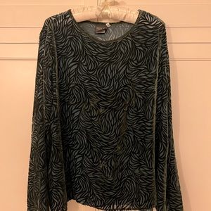 Vintage Mike & Tod Woman’s velvet blouse- Large